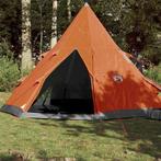 vidaXL Tente de camping tipi 4 personnes orange, Caravans en Kamperen, Tenten