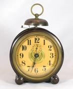 Horloge - Bois, Laiton - 1910-1920 - Réveil en bois, Antiquités & Art, Antiquités | Horloges