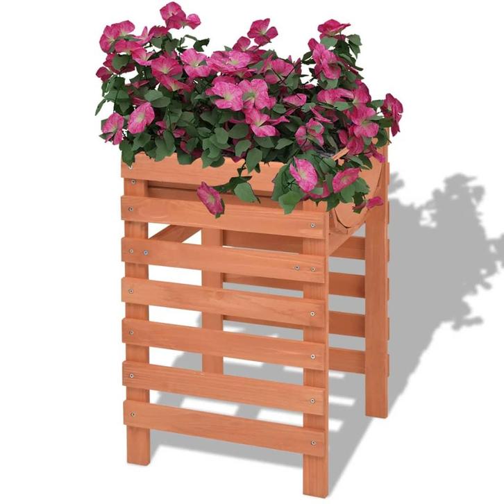 vidaXL Plantenbak 38x36x60 cm hout, Tuin en Terras, Bloempotten, Nieuw, Verzenden