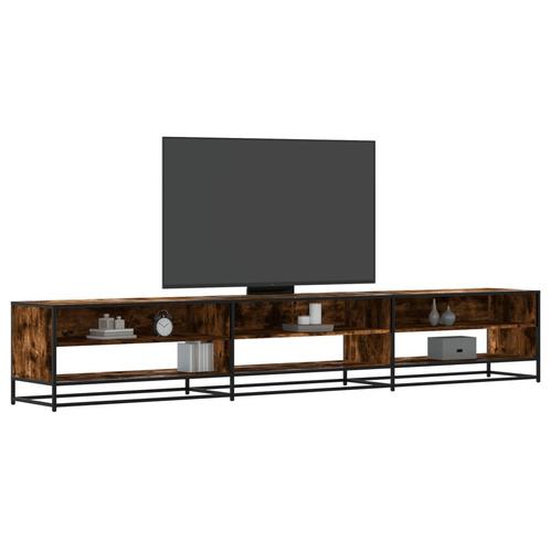 vidaXL Tv-meubel 270x40x46 cm bewerkt hout gerookt, Huis en Inrichting, Kasten |Televisiemeubels, Nieuw, Verzenden