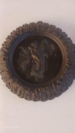 sculptuur, Coppia sculture in cornici - 22 cm - Koper, Antiek en Kunst