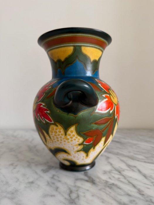 Plateelbakkerij Zuid-Holland - B - Vaas - 1010 - Aardewerk -, Antiek en Kunst, Antiek | Glaswerk en Kristal