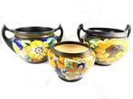 Gouda Holland - Vaas - Keramiek - Set van 3 Dutch Art Deco, Antiek en Kunst
