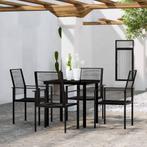 vidaXL 5-delige Tuinset zwart, Verzenden, Nieuw, Tuinset