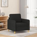 vidaXL Fauteuil 60 cm stof zwart, Huis en Inrichting, Zetels | Zetels, Verzenden, Nieuw