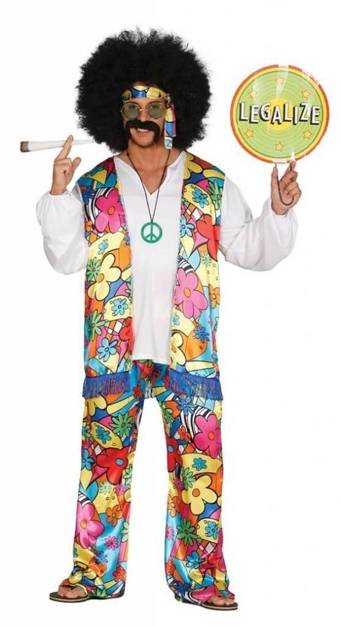 Hippie Kostuum Peace, Kleding | Heren, Carnavalskleding en Feestkleding, Nieuw, Verzenden