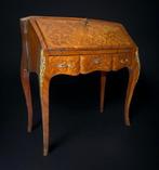 Secrétaire - Bois de Rose - Parquet - Bois de fruit - Bronze