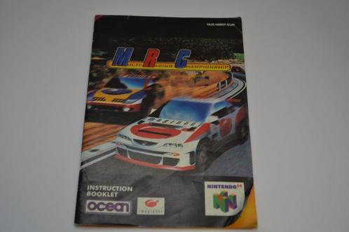 MRC - Multi-Racing Championship (N64 EUR MANUAL), Consoles de jeu & Jeux vidéo, Consoles de jeu | Nintendo Consoles | Accessoires