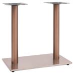 vidaXL Bistrotafelpoot 70x40x72 cm roestvrij staal, Huis en Inrichting, Verzenden, Nieuw