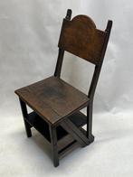 Trapje - Hout - antieke bibliotheektrap, Antiek en Kunst