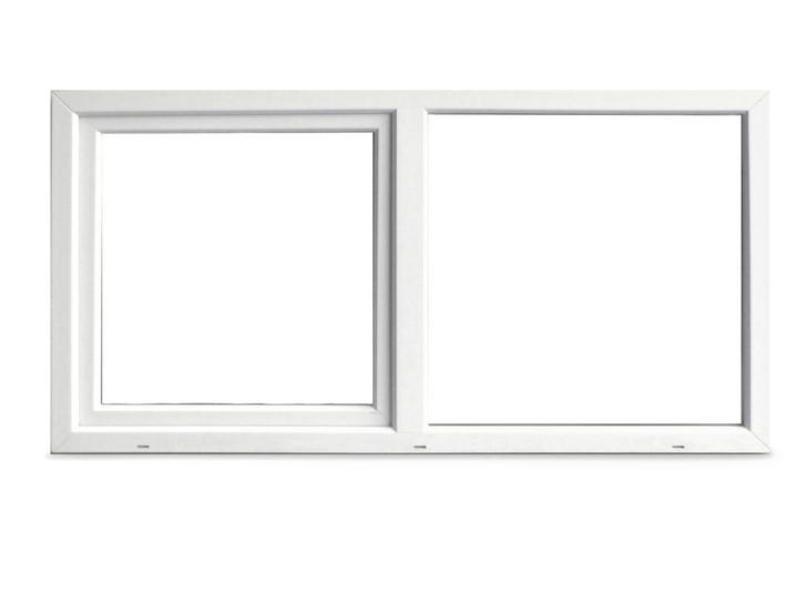 PVC raam vast-kiep b150xh80 cm wit stomp, Doe-het-zelf en Bouw, Glas en Ramen, Dubbelglas, Nieuw, Gevelraam of Ruit, 80 tot 120 cm