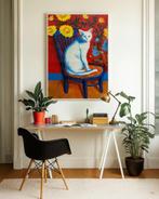 E. García - EL GATO BLANCO XL (NO RESERVE), Antiek en Kunst