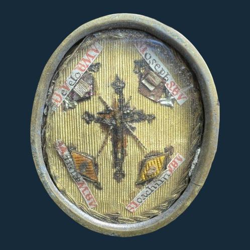 Reliekhouder - zilver metaal - 1750-1800 - Santa Croce en, Antiek en Kunst, Kunst | Niet-Westerse kunst