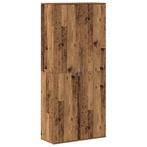 vidaXL Hoge Kast Oud Hout 80x35x180 cm Bewerkt Hout, Huis en Inrichting, Verzenden, Nieuw