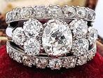 Ring - 18 karaat Witgoud Diamant (Natuurlijk), Handtassen en Accessoires, Ringen, Nieuw