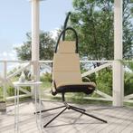 vidaXL Schommelstoel met kussen Oxford-stof en staal, Tuin en Terras, Verzenden, Nieuw