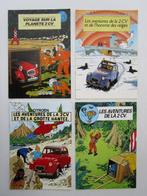 Tintin - 4 brochures promotionnelles 2 CV - 4x B - 4 Album -