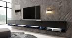 TV-Meubel Asino LED mat zwart - 280 cm, Huis en Inrichting, Kasten |Televisiemeubels, Overige materialen, Verzenden, Nieuw, 200 cm of meer