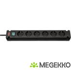 Brennenstuhl 1150650316 stekkerdoos 6AC-uitgangen 3m Zwart, Computers en Software, Pc- en Netwerkkabels, Verzenden, Nieuw