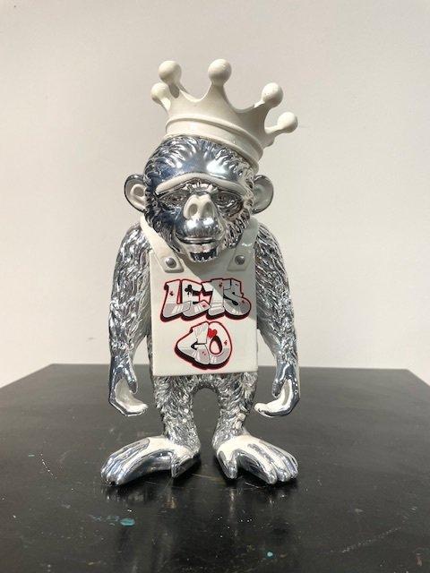 Van Apple - Street Monkey - Lets Go, Antiek en Kunst, Kunst | Schilderijen | Modern