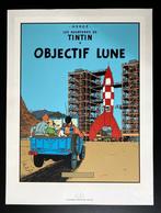 Tintin - Sérigraphie Escale - Objectif lune - 1 Zeefdruk -, Livres, BD