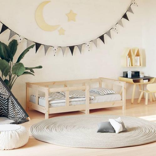 vidaXL Kinderbedframe 70x140 cm massief grenenhout, Kinderen en Baby's, Kinderkamer | Bedden, Nieuw, Verzenden