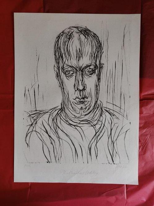 Max Uhlig (1937) - Mathematiker Sichting, litograph, signed,, Antiek en Kunst, Antiek | Overige Antiek