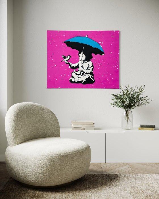 Sinao - Hope Is Waterproof[100% handmade], Antiek en Kunst, Kunst | Schilderijen | Modern