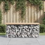 vidaXL Tuinbank Schanskorfontwerp 103x44x42 cm massief, Verzenden, Nieuw