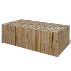 vidaXL Table basse Teck véritable 90x50x30 cm, Huis en Inrichting, Tafels | Salontafels, Verzenden