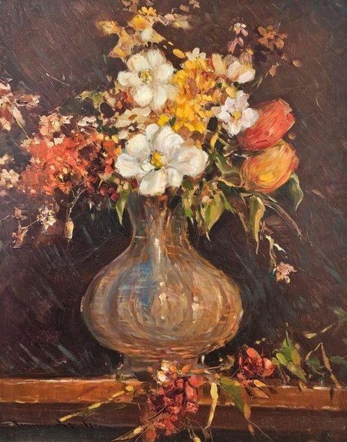 Vincenzo Aprile (1952) - Fiori, Antiquités & Art, Art | Peinture | Classique