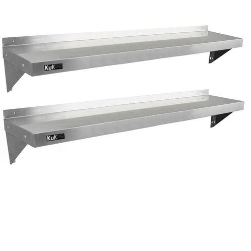 2x KuKoo Wandschap RVS - 150cm x 30cm, Articles professionnels, Horeca | Équipement de cuisine, Envoi