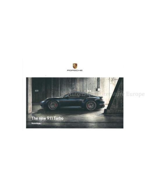 2021 PORSCHE 911 TURBO S HARDCOVER BROCHURE ENGELS, Livres, Autos | Brochures & Magazines