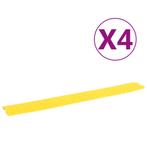vidaXL Kabelbeschermers drempel 4 st 98,5 cm geel, Verzenden