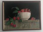 Willie Manders - Aardewerk kom met frambozen