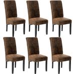tectake Eetkamerstoel, ergonomisch, massief hardhout - oud b, Huis en Inrichting, Verzenden, Nieuw