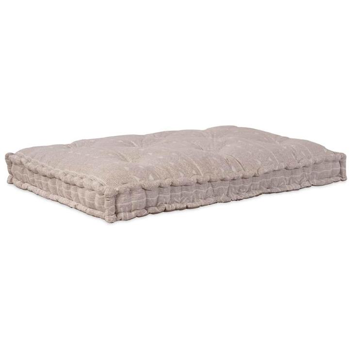 vidaXL Pallet Sofa Kussen Lichtbruin Stof, Huis en Inrichting, Woonaccessoires | Kussens, Nieuw, Verzenden