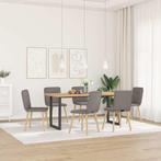 vidaXL Eetkamerstoelen 6 st stof taupe, Huis en Inrichting, Verzenden, Nieuw