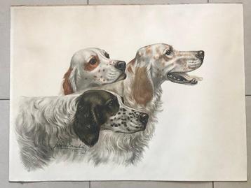 Leon Danchin (1889-1937) - Honden beschikbaar voor biedingen