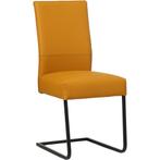 Set van 8 Leren eetkamerstoelen Remix - Toledo Leem, Ophalen of Verzenden, Nieuw, Leer, Eén