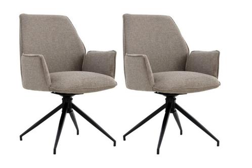 Tweedekans | Multifurn Eetkamerstoel - Set van 2 - 180°, Huis en Inrichting, Stoelen, Ophalen of Verzenden