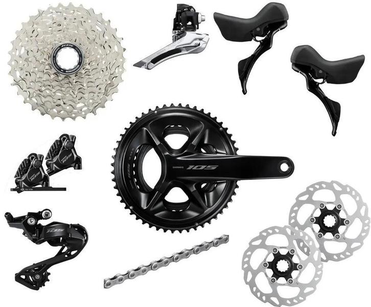 Shimano R7120 105 12-speed Groepset, Fietsen en Brommers, Fietsonderdelen, Racefiets, Nieuw, Overige typen, Verzenden