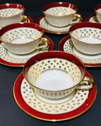 Limoges France - Elegant coffee & tea cups set - Service à, Antiquités & Art