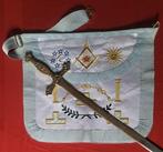 Wanddecoratie (2) - Epée Maçonnique avec son tablier V.M -