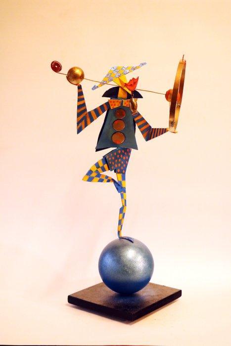 Narcis Teodoreanu Tiberra - CLOWN con IL SORISOMETRO, Antiek en Kunst, Kunst | Designobjecten