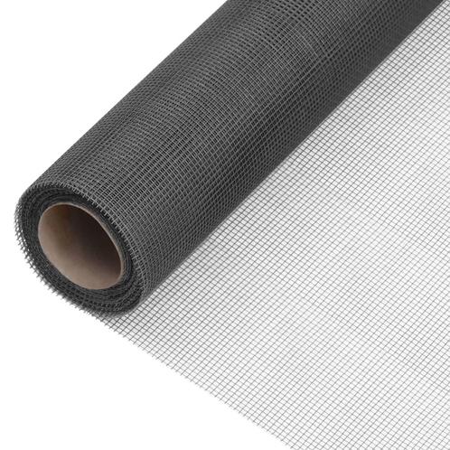 vidaXL Gaas 112x2000 cm glasvezel zwart, Tuin en Terras, Tuinhekken en Hekwerk, Nieuw, Verzenden