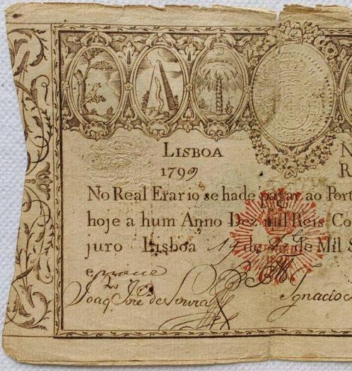 Portugal. - 10000 Reis 1826 (old date 1799) - Pick 41a, Postzegels en Munten, Munten | Nederland