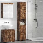 vidaXL Badkamerkast met opslag TULUM Gerookt eiken 37 x 31.5, Huis en Inrichting, Verzenden, Nieuw