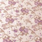 BA111 - Raro Damast Italiaans Textiel – Bloemachtig - Ivoor,, Antiek en Kunst