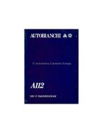 1985 AUTOBIANCHI A112 INSTRUCTIEBOEKJE ITALIAANS, Ophalen of Verzenden